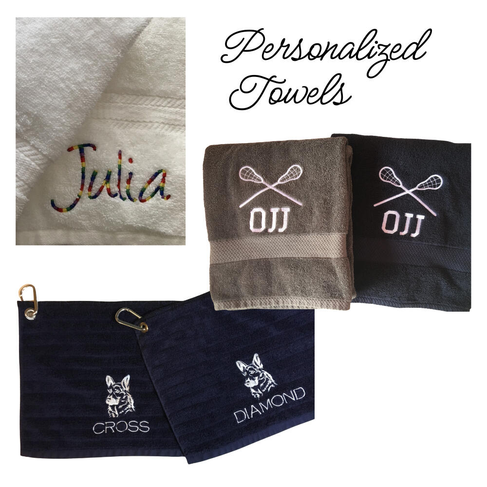 From game day to sunny beach trips, these handmade embroidered towels add a personal touch to any occasion.